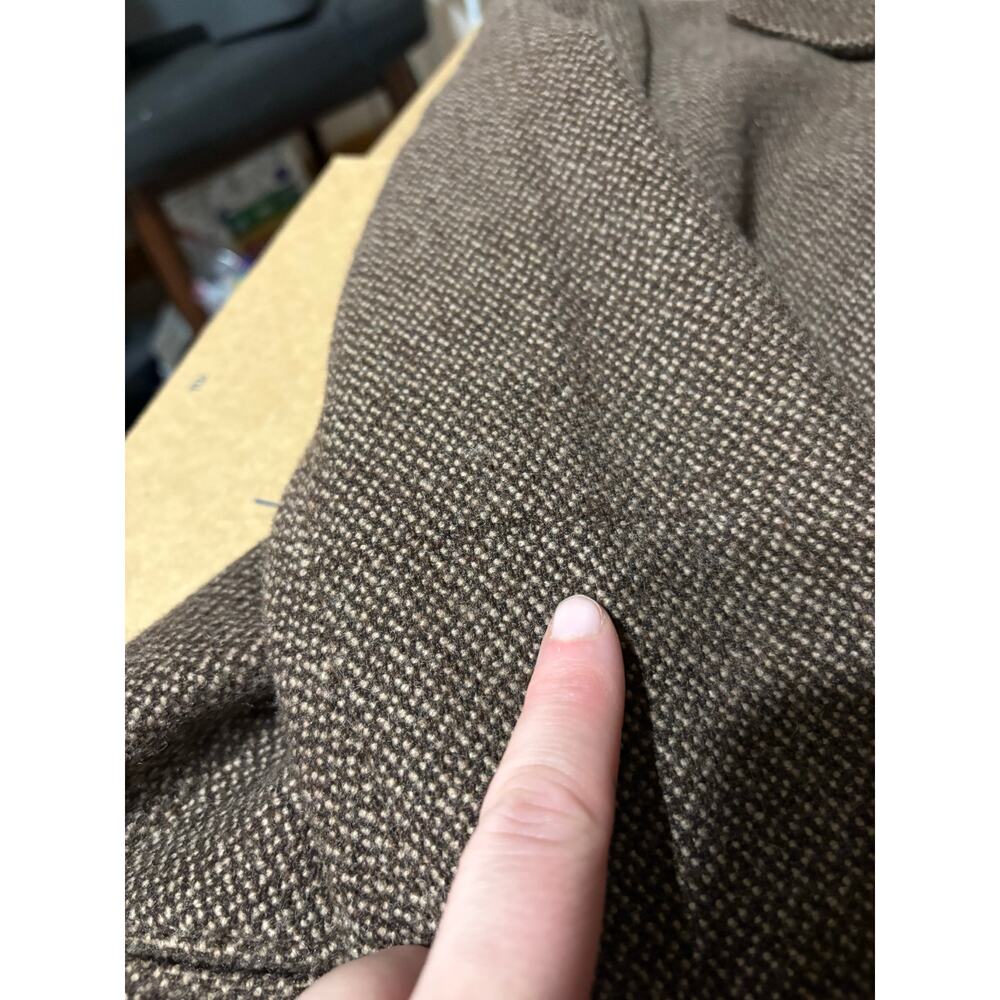 Lauren Ralph Lauren wool blazer brown button up women's 10 petite fully lined - Picture 3 of 6